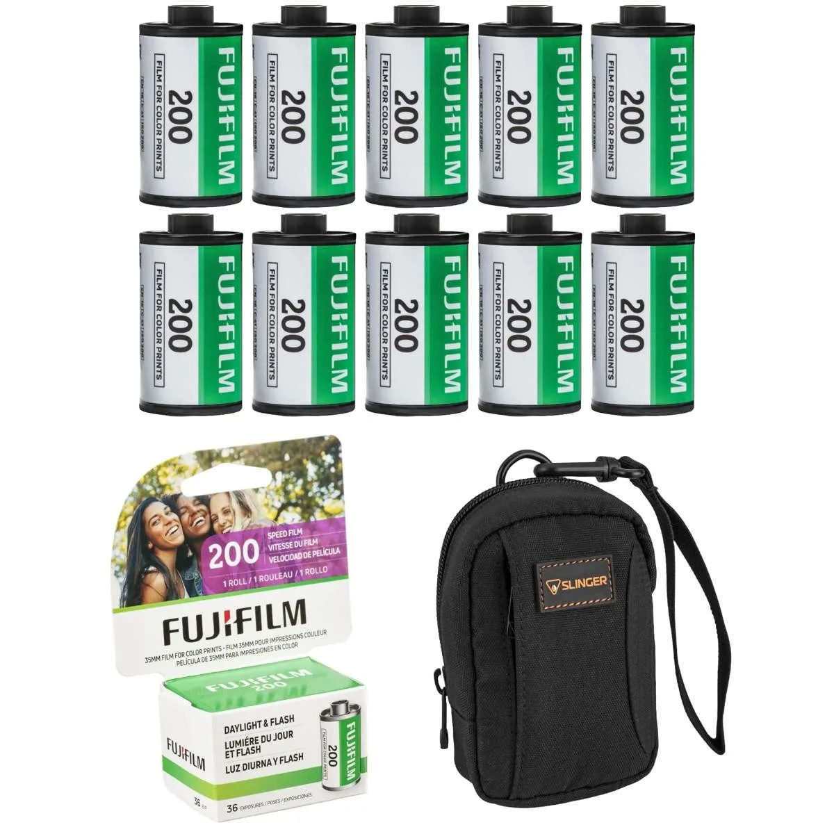 FUJIFILM FUJIFILM 35mm Color Negative Film 200 ISO 36 Exposures x10 W/Bag — product photo