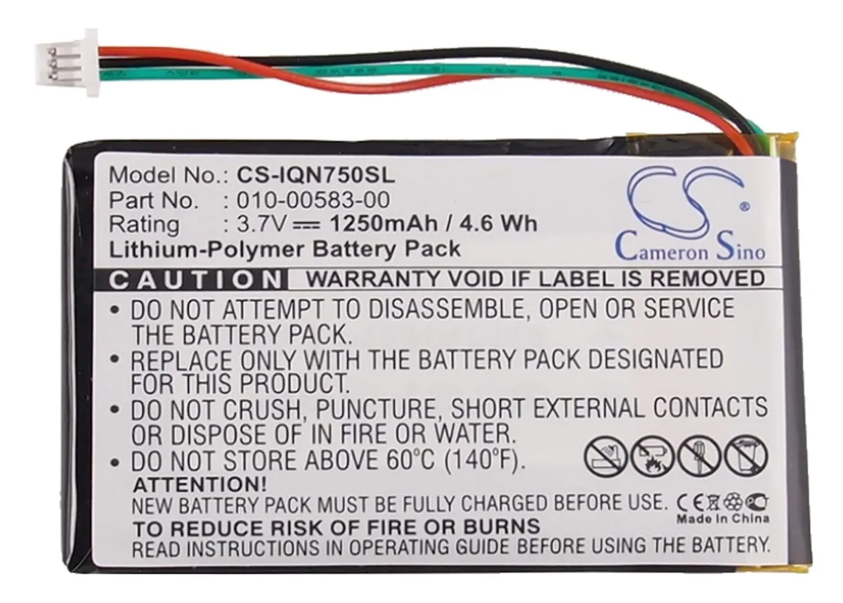  Cameron Sino 1250mAh Battery for Garmin Nuvi 750 755 755T — product photo