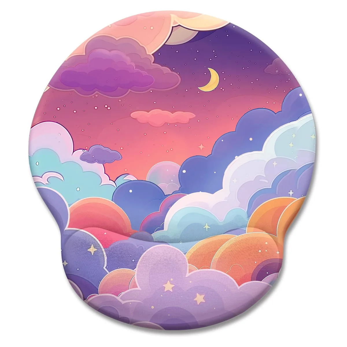 KEHIPI KEHIPI J-MOUA029 Purple Clouds Mouse Pad 9.8 x 8.6 in — product photo