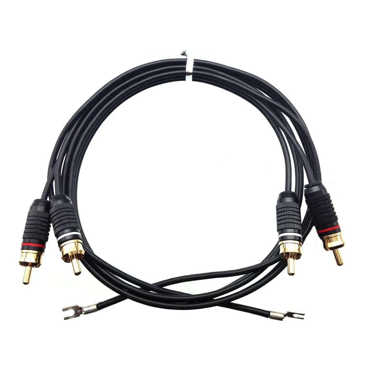 American Recorder Technologies American Recorder Technologies Turntable Cable RCA to RCA with Ground Lugs — product photo