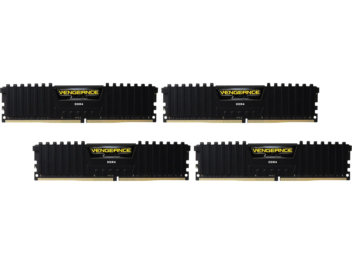 Corsair Corsair CMK64GX4M4A2400C16 Vengeance LPX 64GB (4x16GB) DDR4 2400 CL16 desktop RAM — product photo