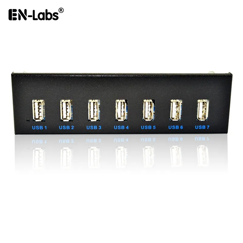 EN-Labs EN-Labs FP525U27M 5.25" 7-Port USB 2.0 Front Panel Hub — product photo
