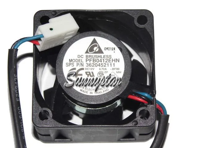Zyvpee Zyvpee PFB0412EHN 40x28mm 12V 0.72A 3-pin ball bearing case fan — product photo