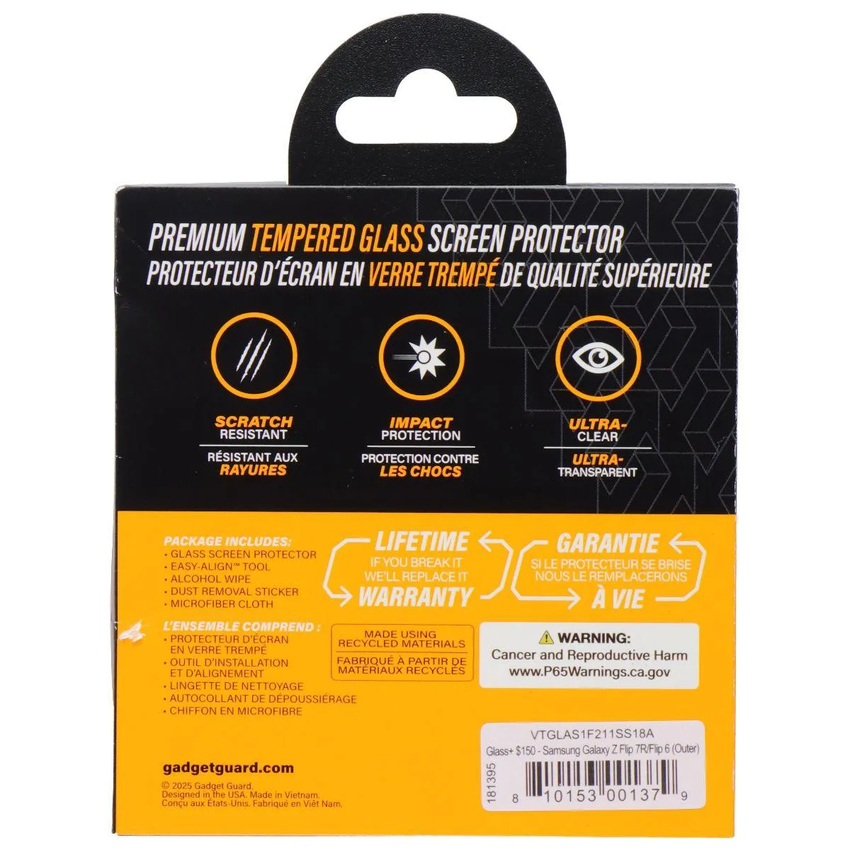 Invisible Gadget Guard Invisible Gadget Guard Glass Screen Protector for Samsung Galaxy Z Flip 7FE/Flip 6 (Outer) — product photo