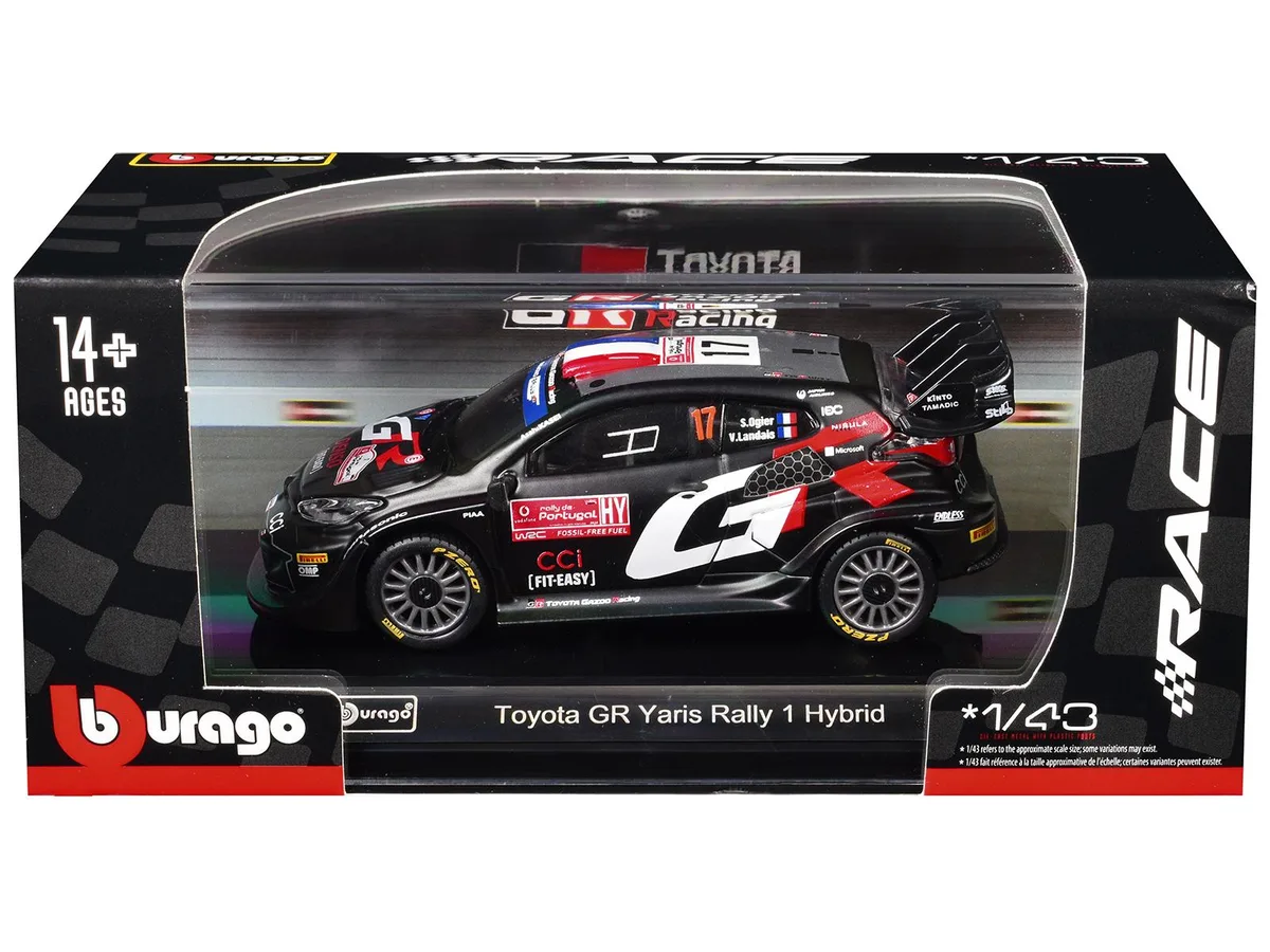 BBURAGO BBURAGO Toyota GR Yaris Rally1 Hybrid #17 1/43 2024 hobby collectible — product photo