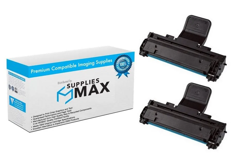 SuppliesMax SuppliesMax Remanufactured Toner Cartridge 2 Pack 3000 Pages Black 113R00730_2PK — product photo
