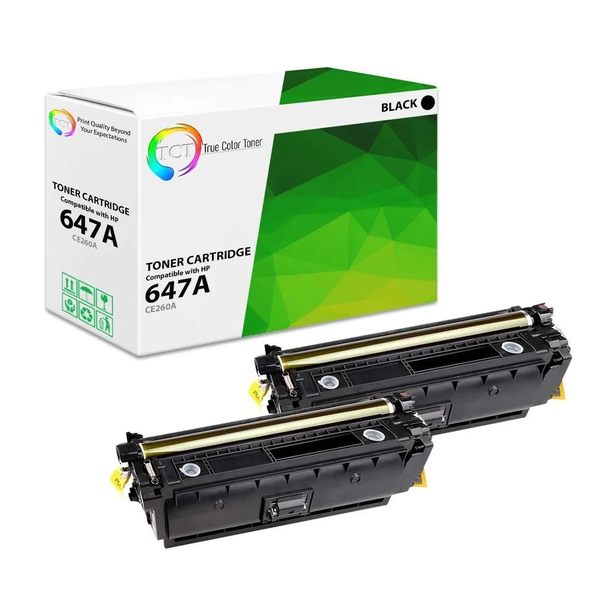 True Color Toner True Color Toner CE260A Black Toner Cartridge 2 Pack — product photo