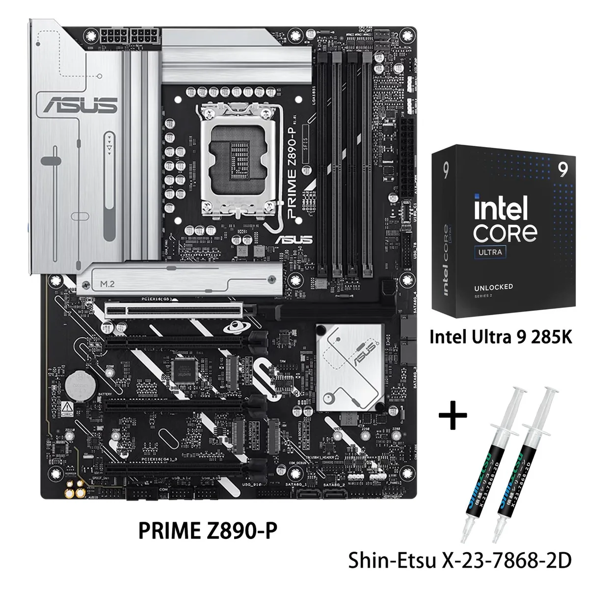 ASUS ASUS PRIME Z890-P Intel motherboard & Core Ultra 9 285K CPU Combo — product photo