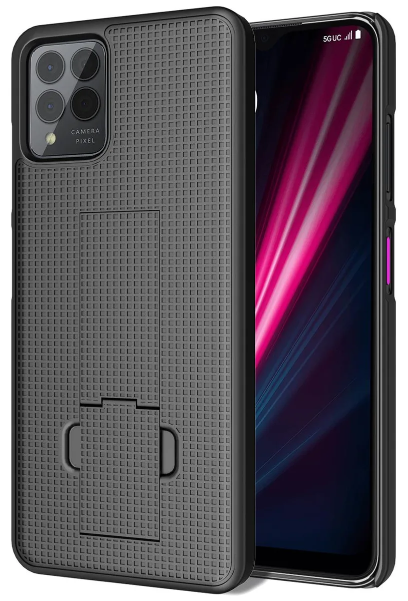 Nakedcellphone Nakedcellphone Textured Case with Kickstand for T-Mobile REVVL 6 Pro 5G (2022) / REVVL 6X Pro 5G (2023) — product photo