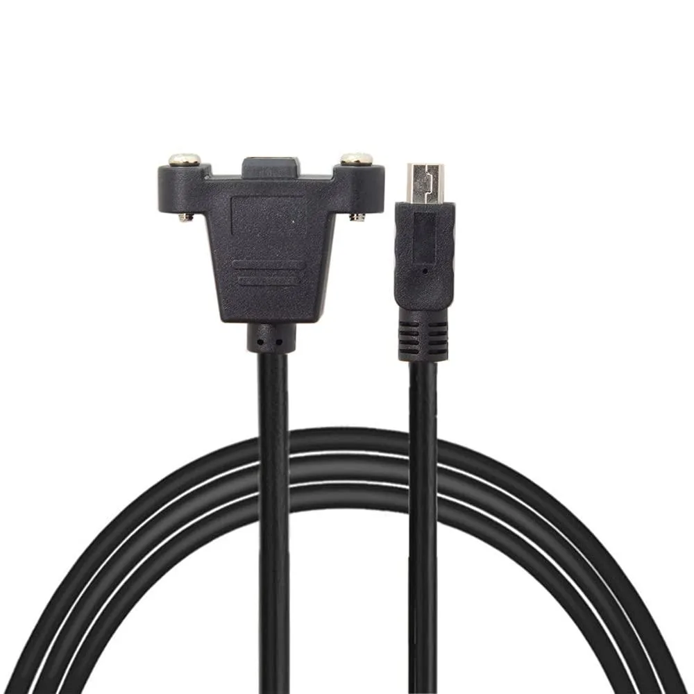 Fervit Fervit Panel Mount Mini USB 2.0 5-Pin Male-Female Extension Cable with Screws 50 cm — product photo