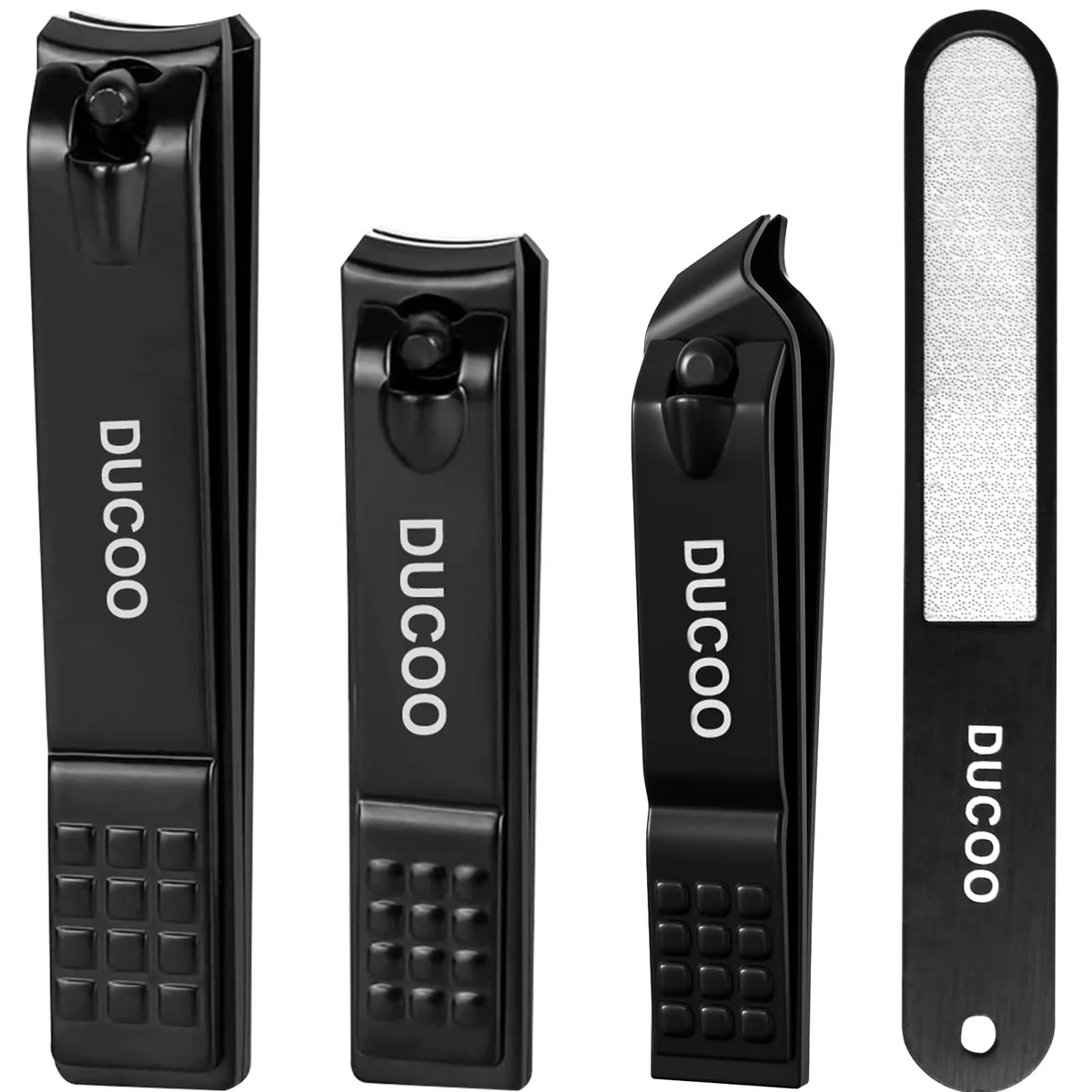 No Sew No Sew DUCOO-0001 nail clipper set 4 pcs black — product photo