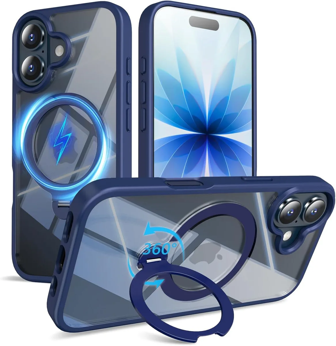 Transcend Transcend iPhone 17 Case 6.3 inch Blue 360° Stand — product photo