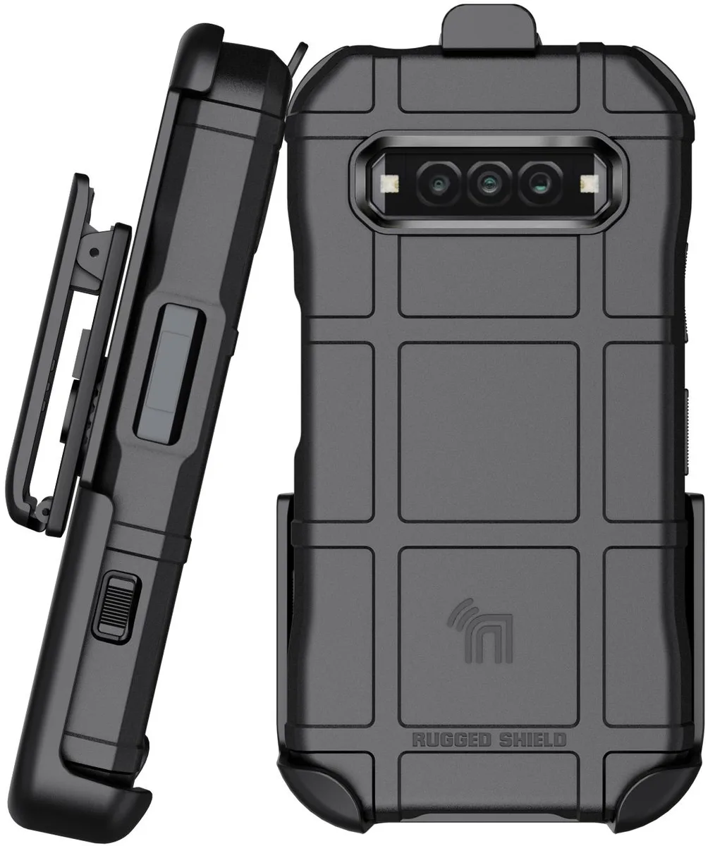 Nakedcellphone Nakedcellphone Special Ops Rugged Case Belt Clip Kyocera DuraForce Pro 3 E7200 Matte Black — product photo