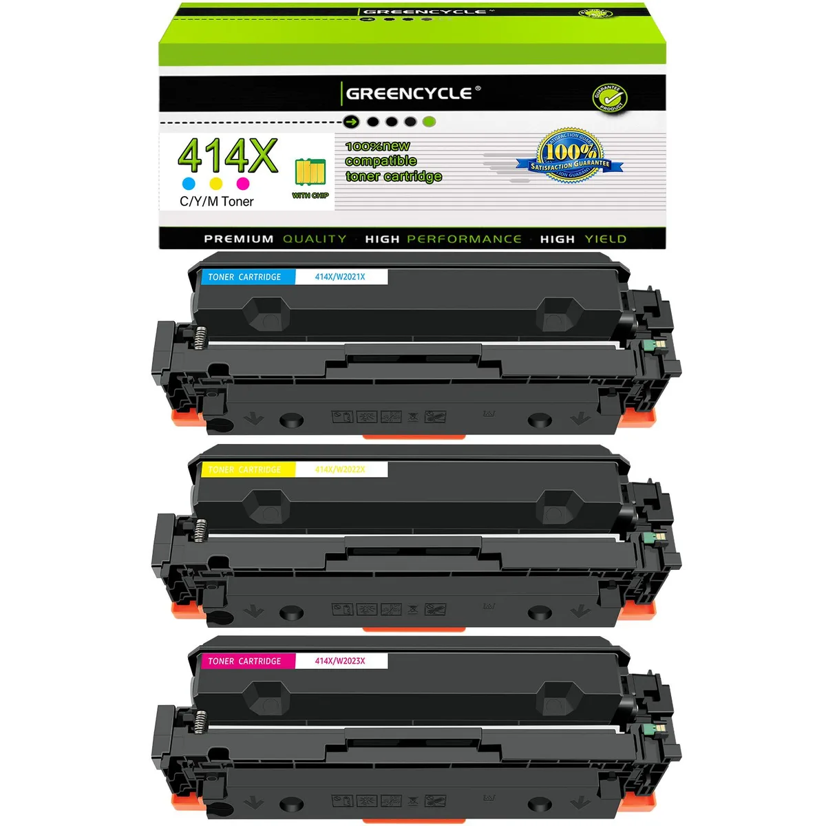 GREENCYCLE GREENCYCLE 414X 8 Pack Toner Cartridge (2x Black 2x Cyan 2x Yellow 2x Magenta) — product photo