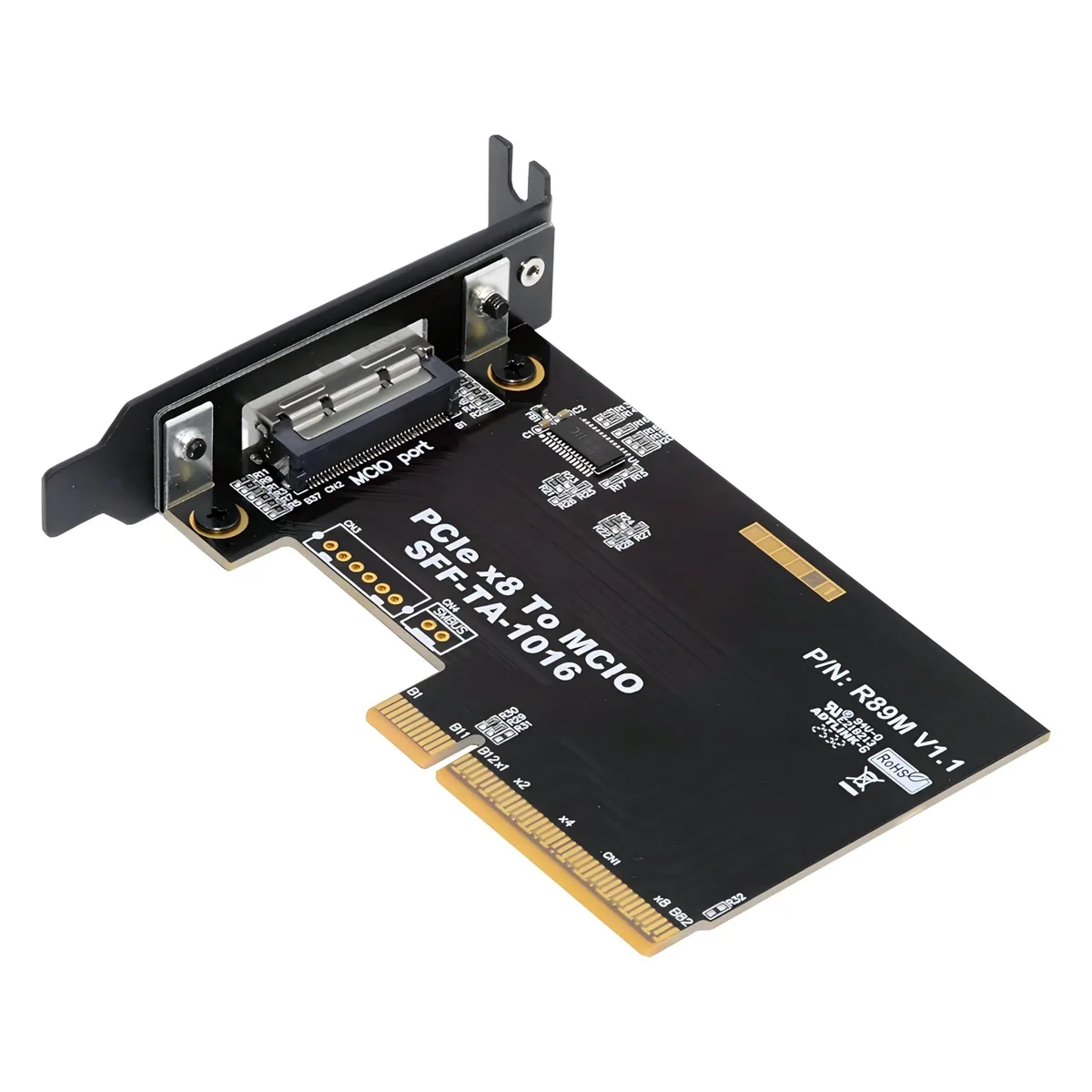 CY CY Card External MCIO 8i Mini Cool Edge IO SFF-TA-1016 to PCIE5.0 PCI-Express 8X VROC Adapter — product photo
