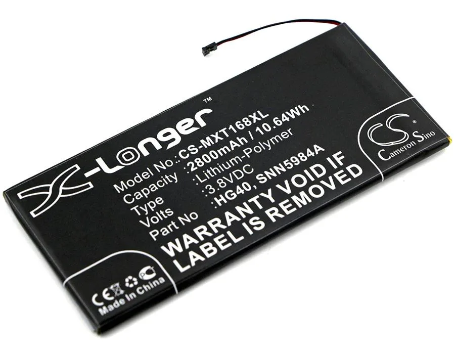Rectangular smartphone battery pack with gold contacts and printed labels