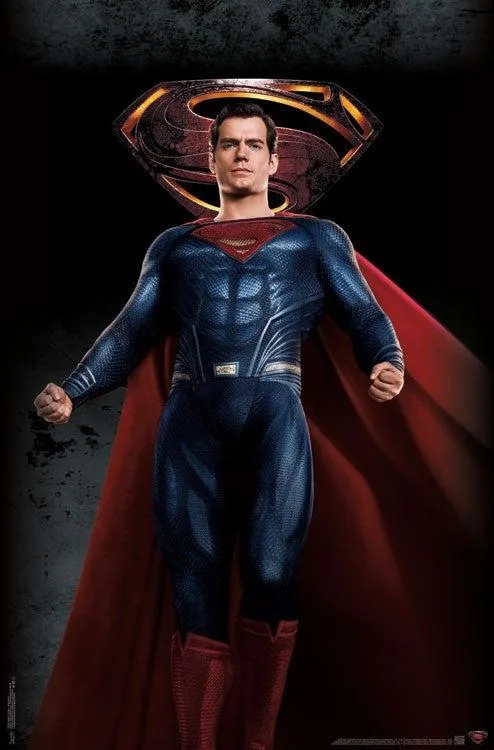 Rectangular Superman poster print on glossy paper, 22 by 34 inches