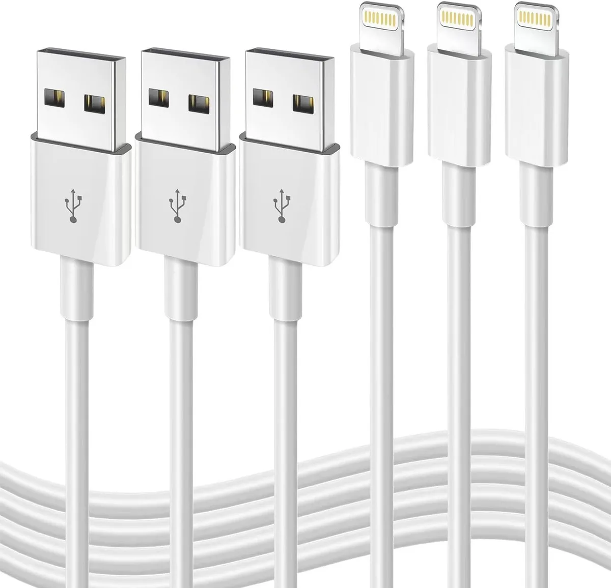 MCHOSE MCHOSE MFi Certified Lightning Cable 3-Pack 3FT USB-A — product photo