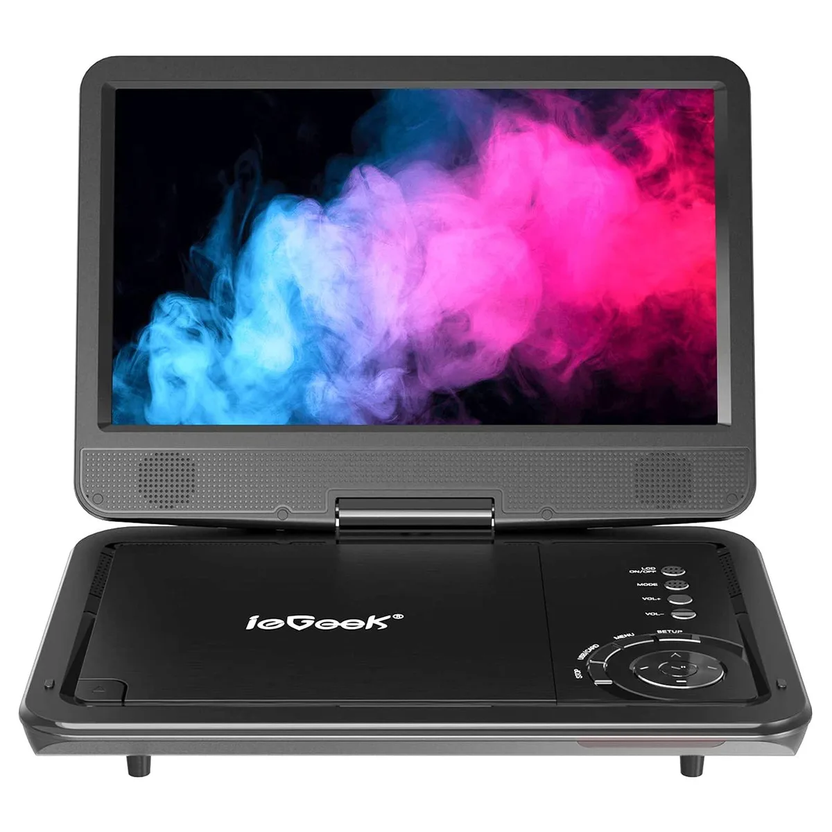ieGeek ieGeek DP0179BKUSIGV3 Portable DVD Player 10.5" HD Swivel Screen Black — product photo