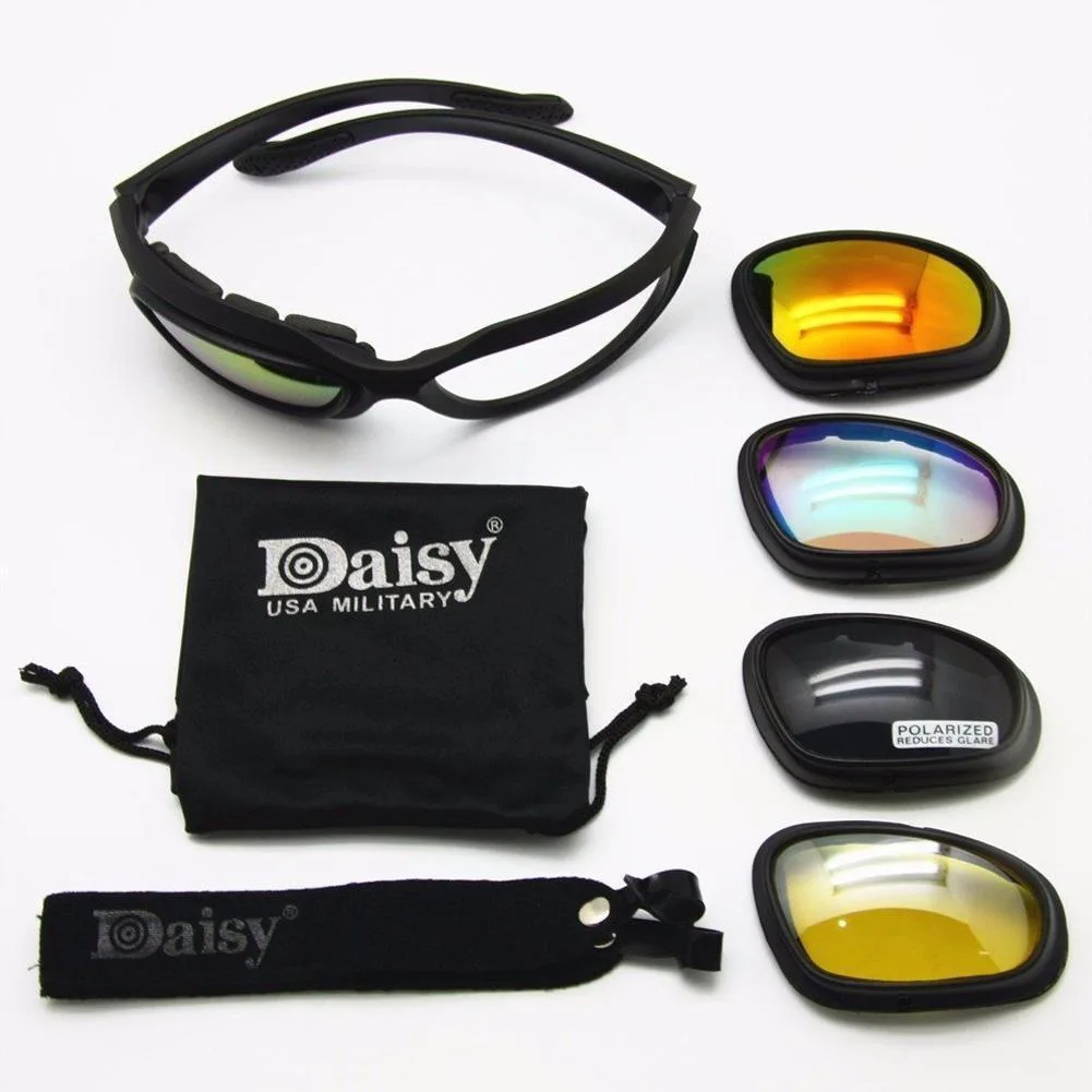 Werleo Werleo Daisy C5 Polarized Army Goggles 4 Lens Kit Black PC-90 handheld pcs accessory — product photo
