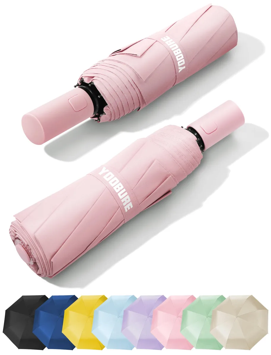  Yoobure Automatic Folding Umbrella 38" Arc Pink — product photo