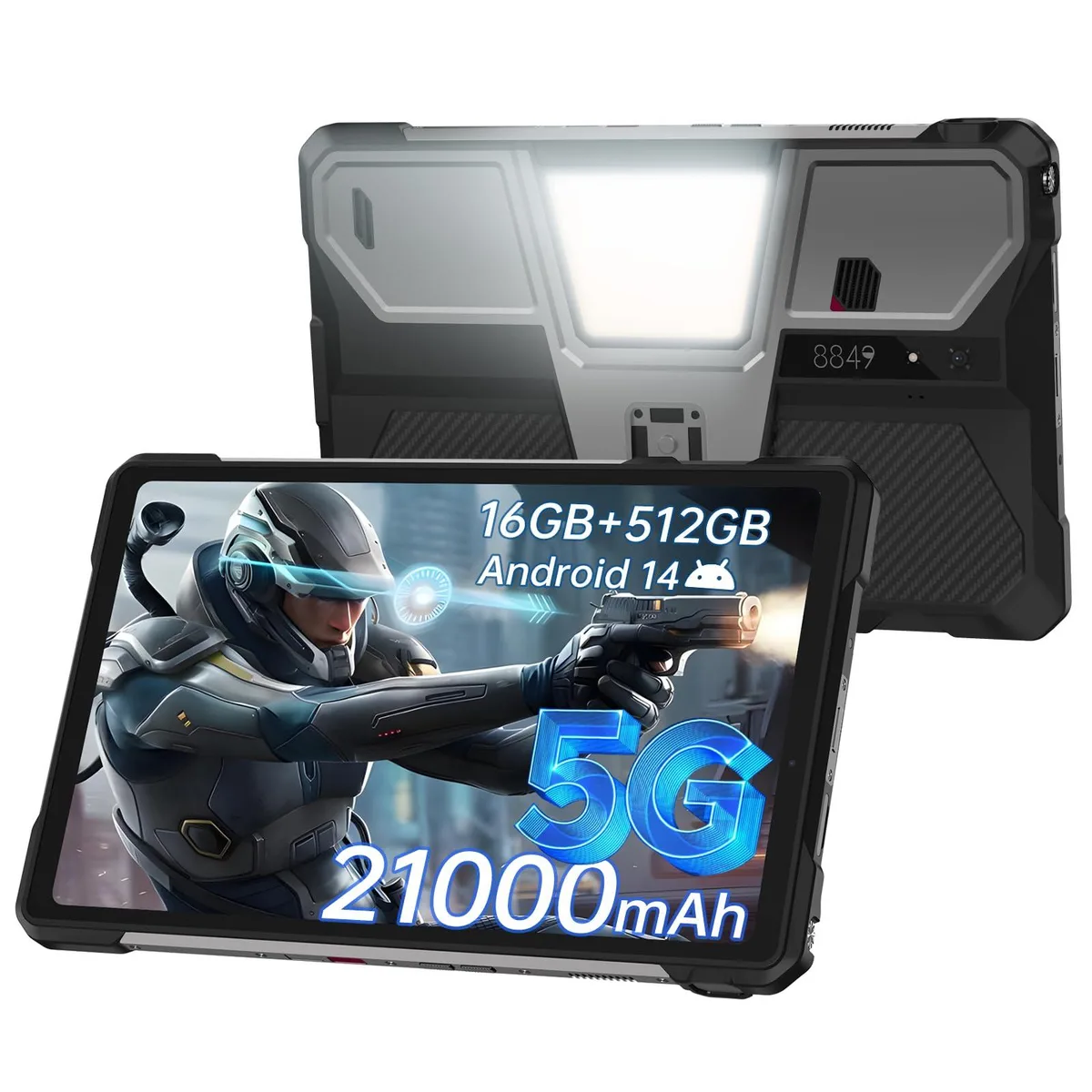 8849 8849 Tank Pad Android 14 Tablet 10.95" 21000mAh 5G Projector 32GB 512GB — product photo