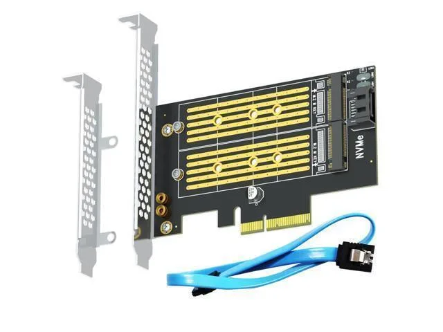 LORDWORLD LORDWORLD PA12 Dual M.2 Adapter NVMe SATA PCIe 4.0 No Heatsink — product photo