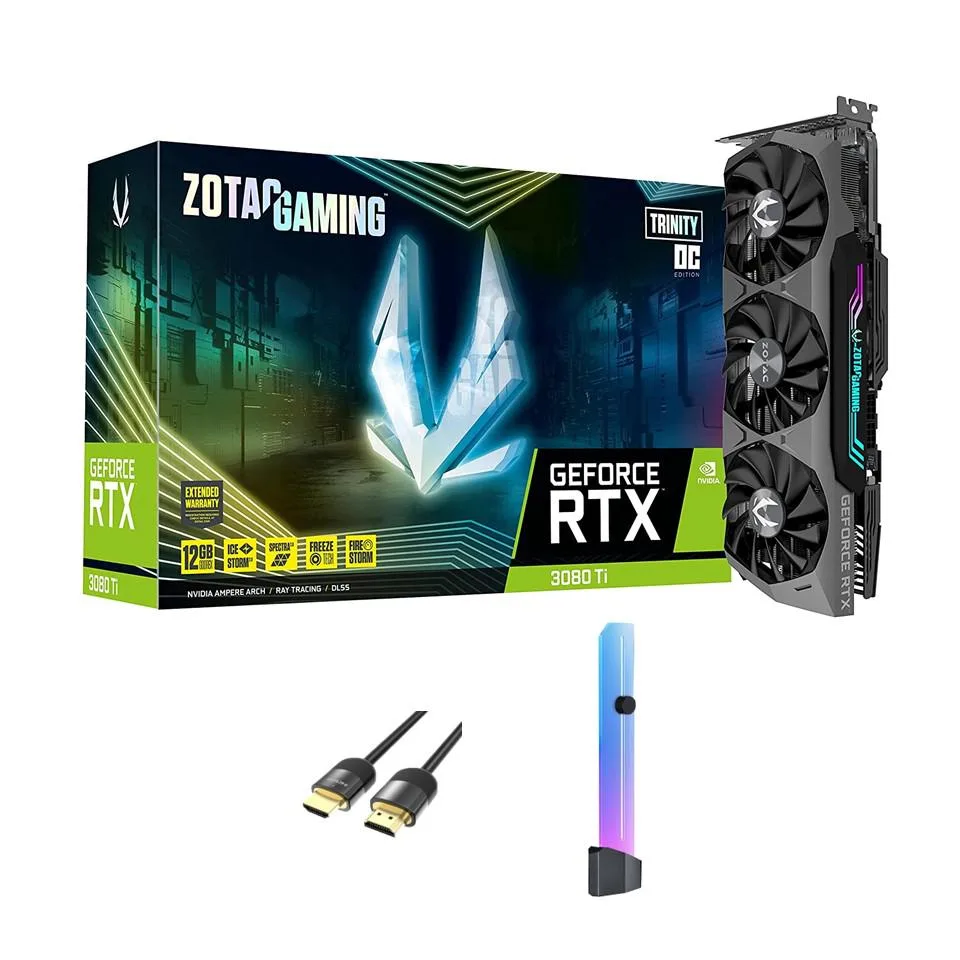 ZOTAC ZOTAC GeForce RTX 3080 Ti Trinity OC 12GB GDDR6X 19 Gbps ZT-A30810J-10P graphics card — product photo