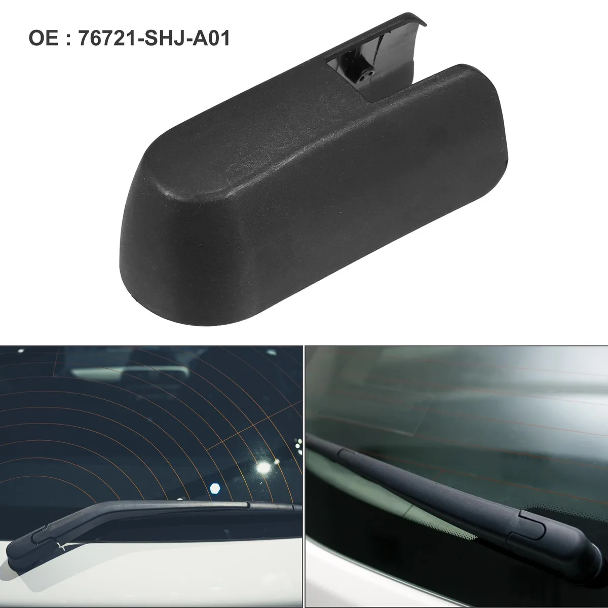Unique-Bargains Unique-Bargains Rear Wiper Arm Cap Black Honda Odyssey 2006-2010 — product photo