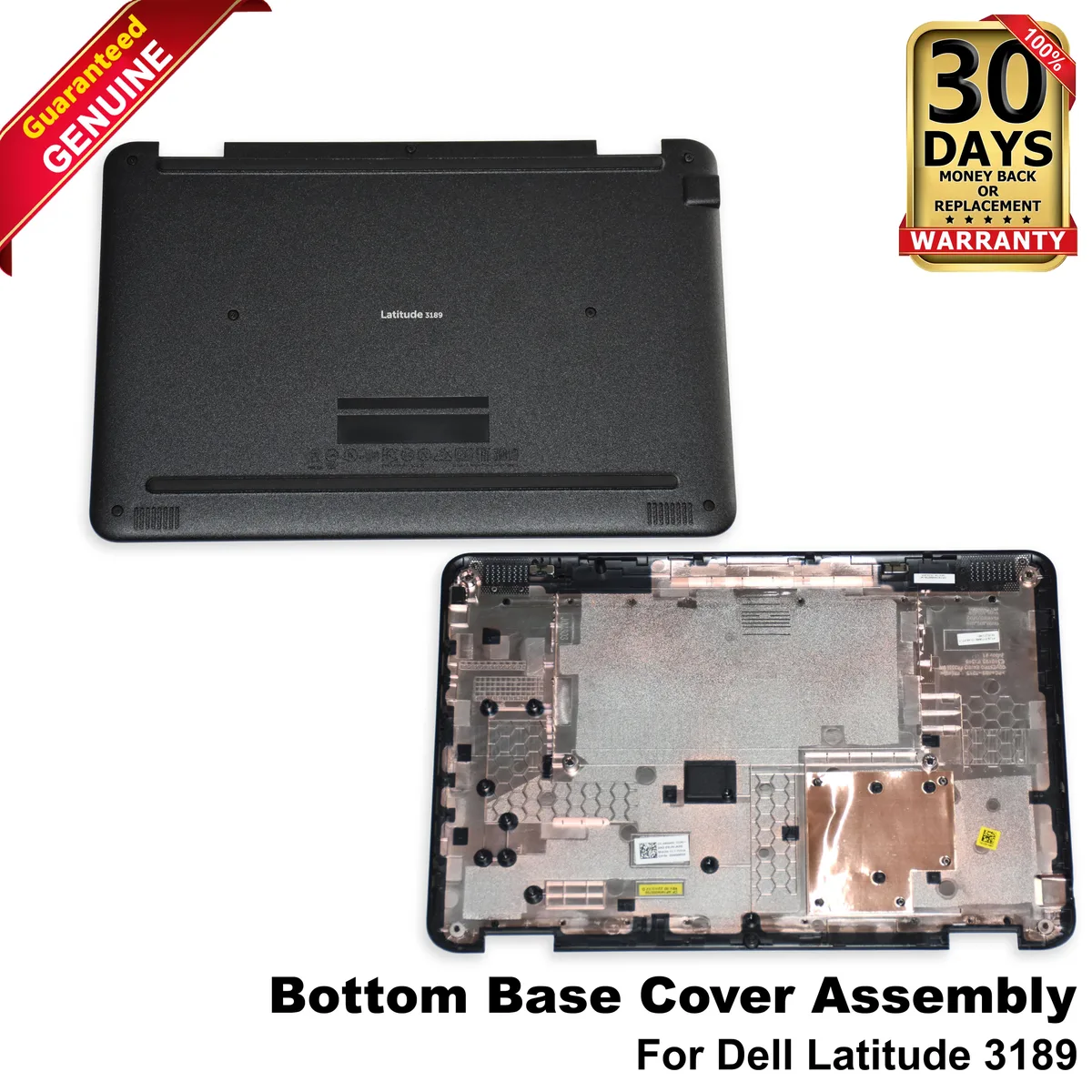 DELL DELL Latitude 3189 Bottom Base Cover Assembly WGM3K laptop replacement part — product photo