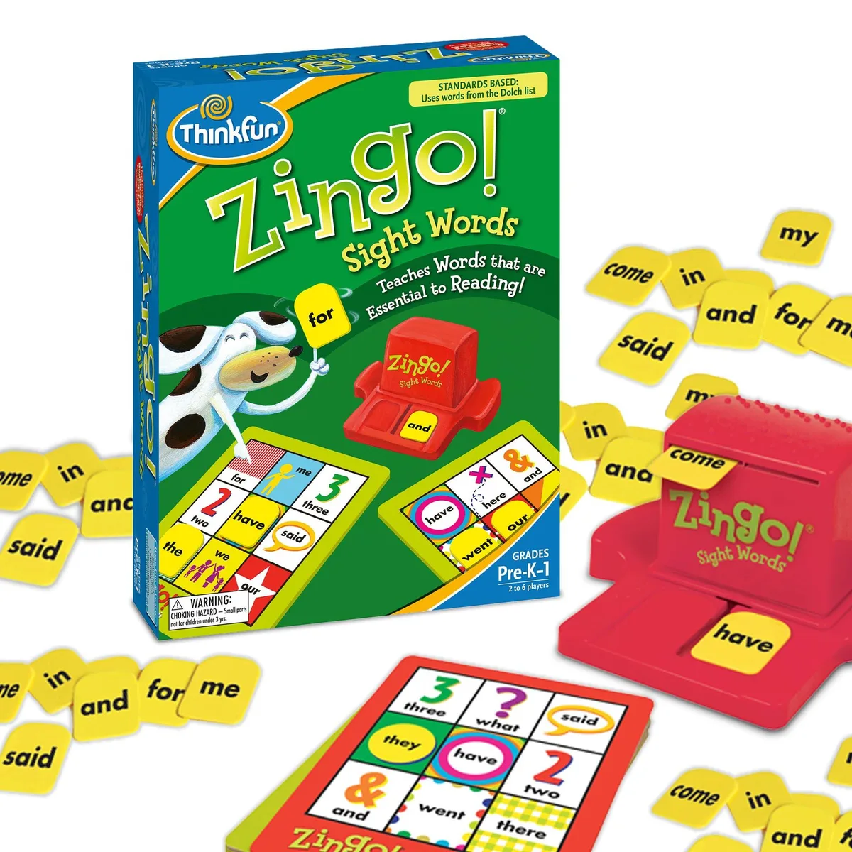  ThinkFun Zingo! Sight Words Educational Game 72 Tiles — product photo