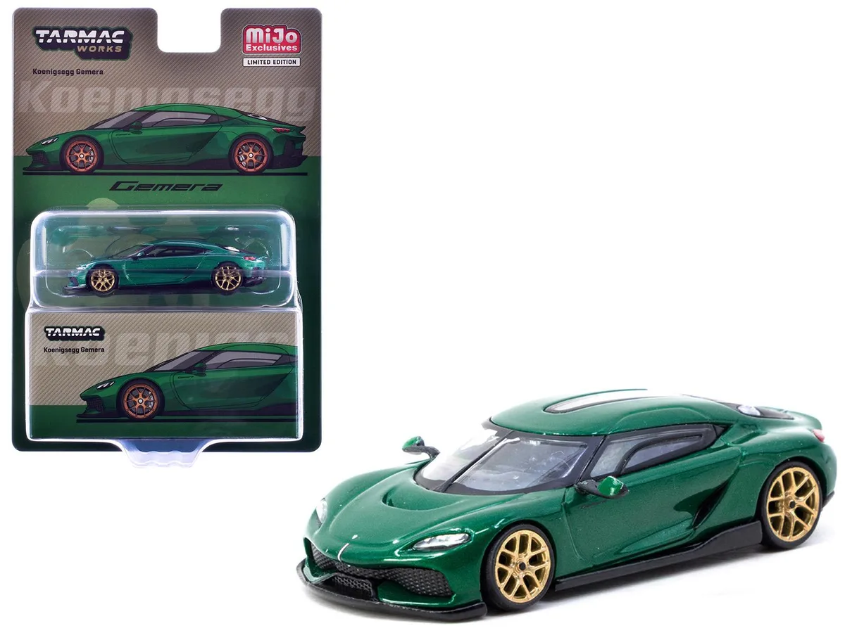 Tarmac Works Tarmac Works Koenigsegg Gemera Green Metallic Global64 1/64 Diecast 2.75 in — product photo