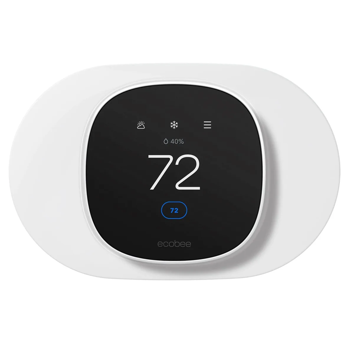 Tim Kit Wall Plate Cover for ecobee Smart Thermostat Essential 2025 White — product photo