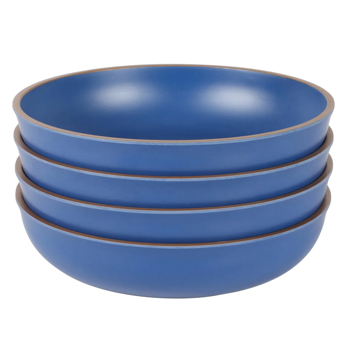 Gibson Home Gibson Home 510119526M 4 Piece 8.5 Inch Melamine Dinner Bowl Set Blue — product photo