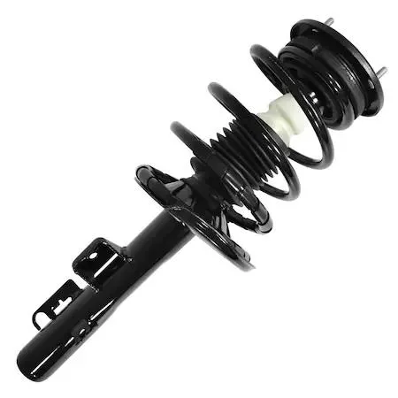 Unity 11293 front left complete strut assembly silver metal coil spring and mount