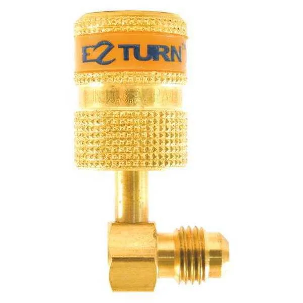 Uniweld Uniweld EZAB90 Anti-Blowback Hose Adaptor Gold 90 Degree — product photo