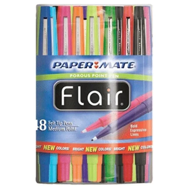 Sanford Sanford 4651 Paper Mate Flair Felt Tip Pens 48 Pack 1.4 mm Assorted — product photo