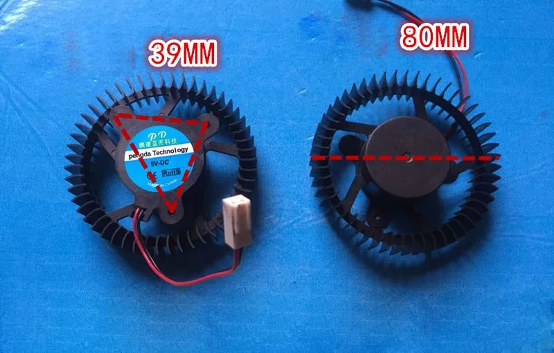Zyvpee Zyvpee air cleaner 8CM DC5V Blower turbine cooling fan — product photo