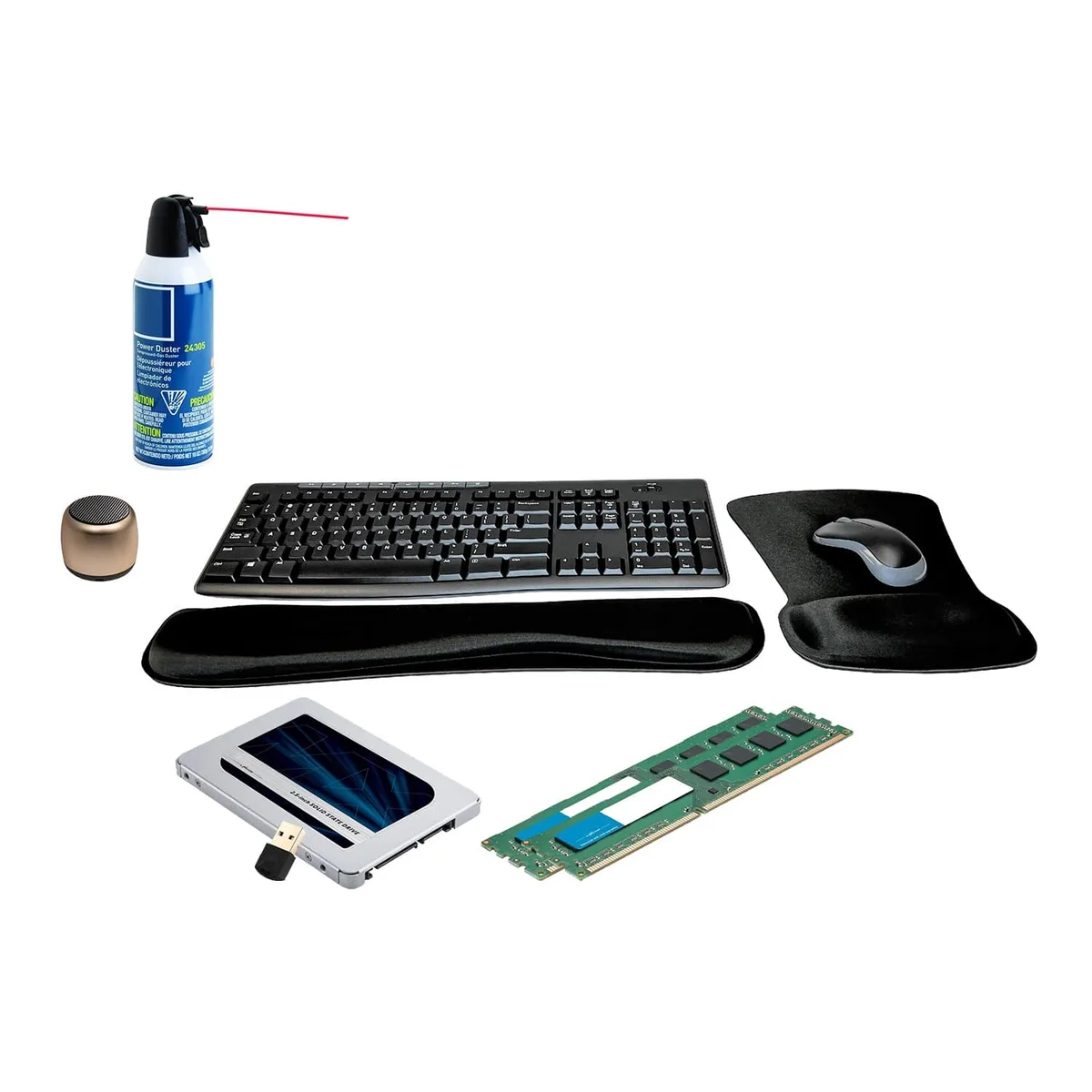 Micron Micron 500GB SSD Upgrade Bundle for OptiPlex 3010 with 8GB DDR3, MK270 Keyboard &amp; Mouse — product photo