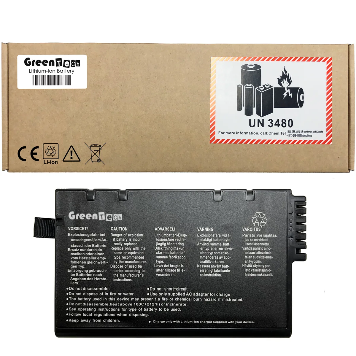 GreenTechLLC GreenTechLLC DR-202 9 Cell Lithium-Ion Battery 10.8V 7800mAh — product photo