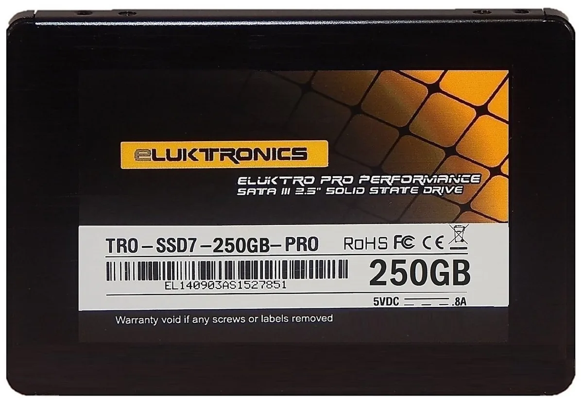 Eluktronics Eluktronics Eluktro Pro 250GB SATA 2.5" internal SSD — product photo
