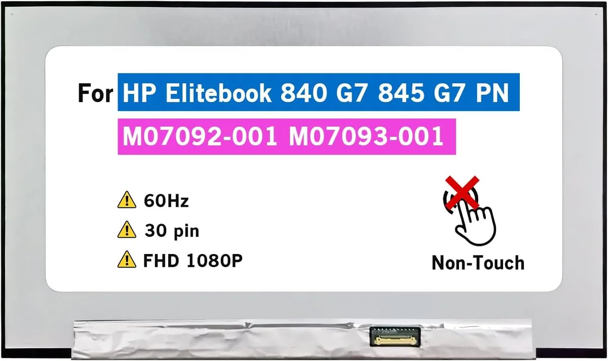 NUOLAISUN NUOLAISUN N140HCA-E5C 14" FHD 1080P 30 pin 60Hz laptop screen — product photo