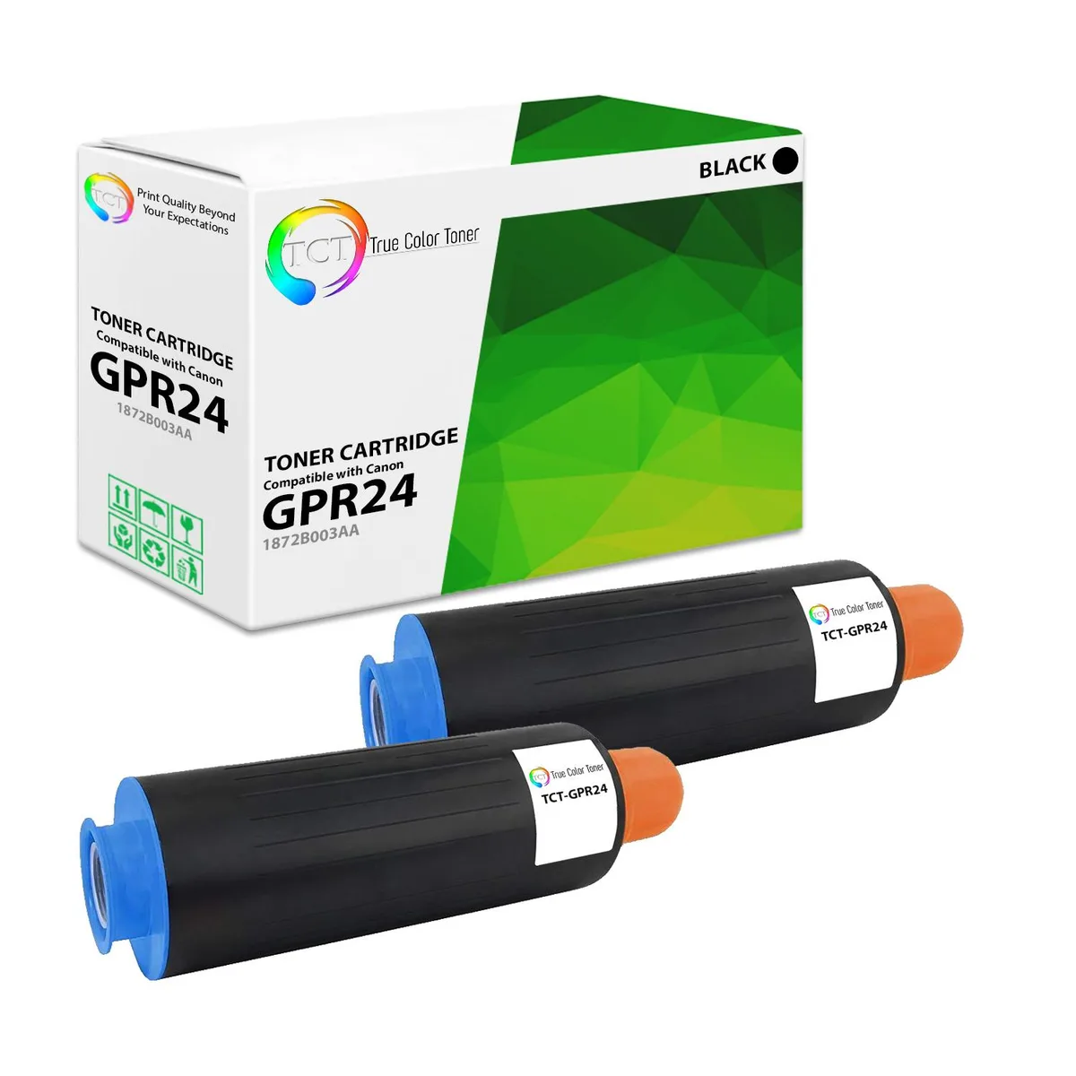 True Color Toner True Color Toner GPR24 2 Pack Black Toner Cartridge 48000 Pages — product photo