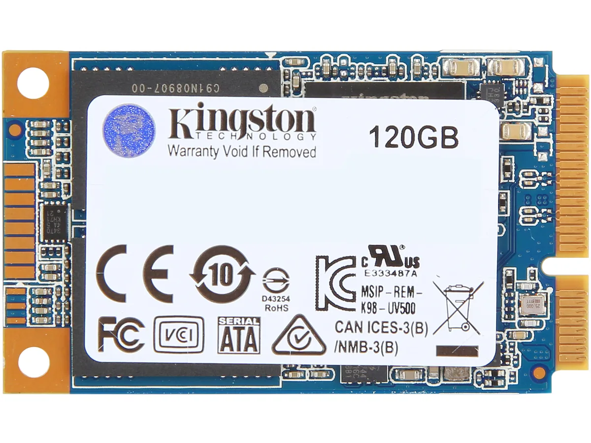 Kingston Technology Corp. Kingston Technology Corp. SUV500MS/120G UV500 mSATA 120GB internal SSD — product photo