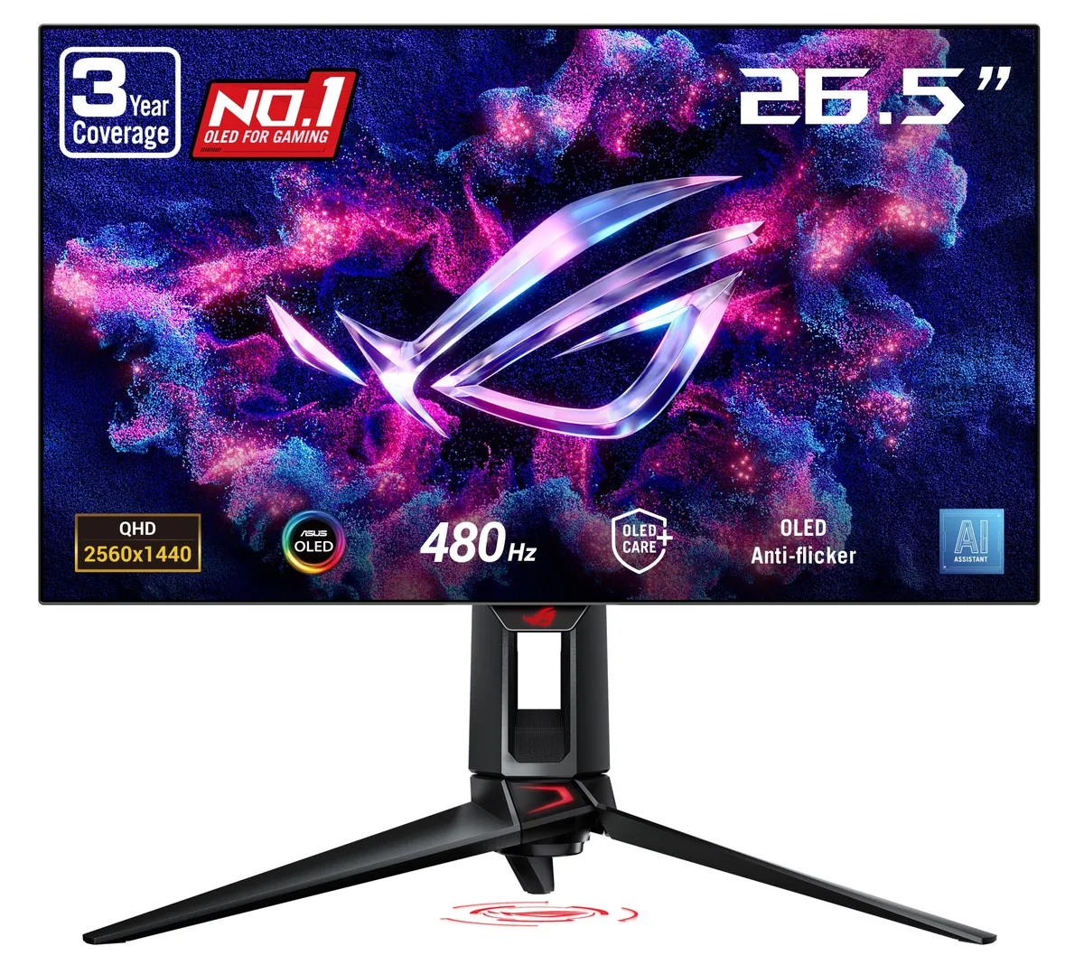 ASUS ASUS ROG Swift PG27AQDP 27" 480Hz QHD OLED gaming monitor 90LM0A20-B01AB0 — product photo