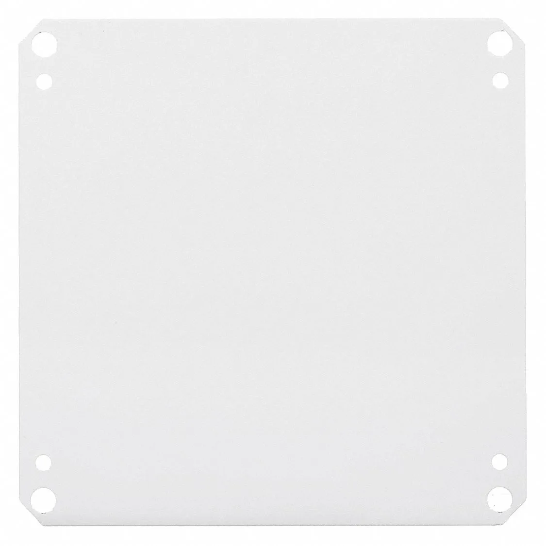 White steel interior panel with 14 gang openings