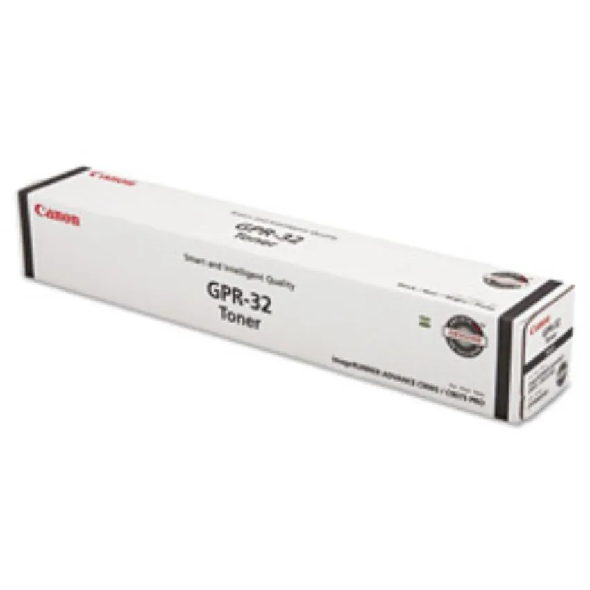 Black rectangular toner cartridge with branded label