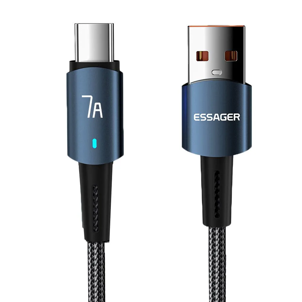 ESTONE ESTONE Essager CGA7A USB-A to USB-C cable 100W 480Mbps 6.6ft — product photo