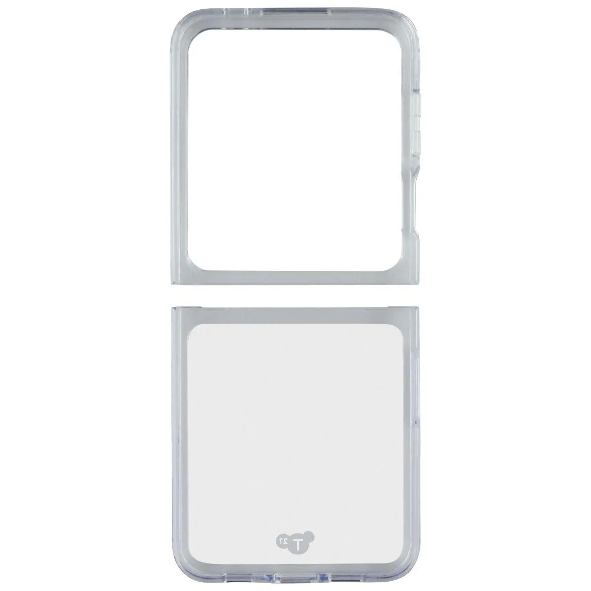 Clear fitted case for Samsung Galaxy Z Flip6 with transparent finish
