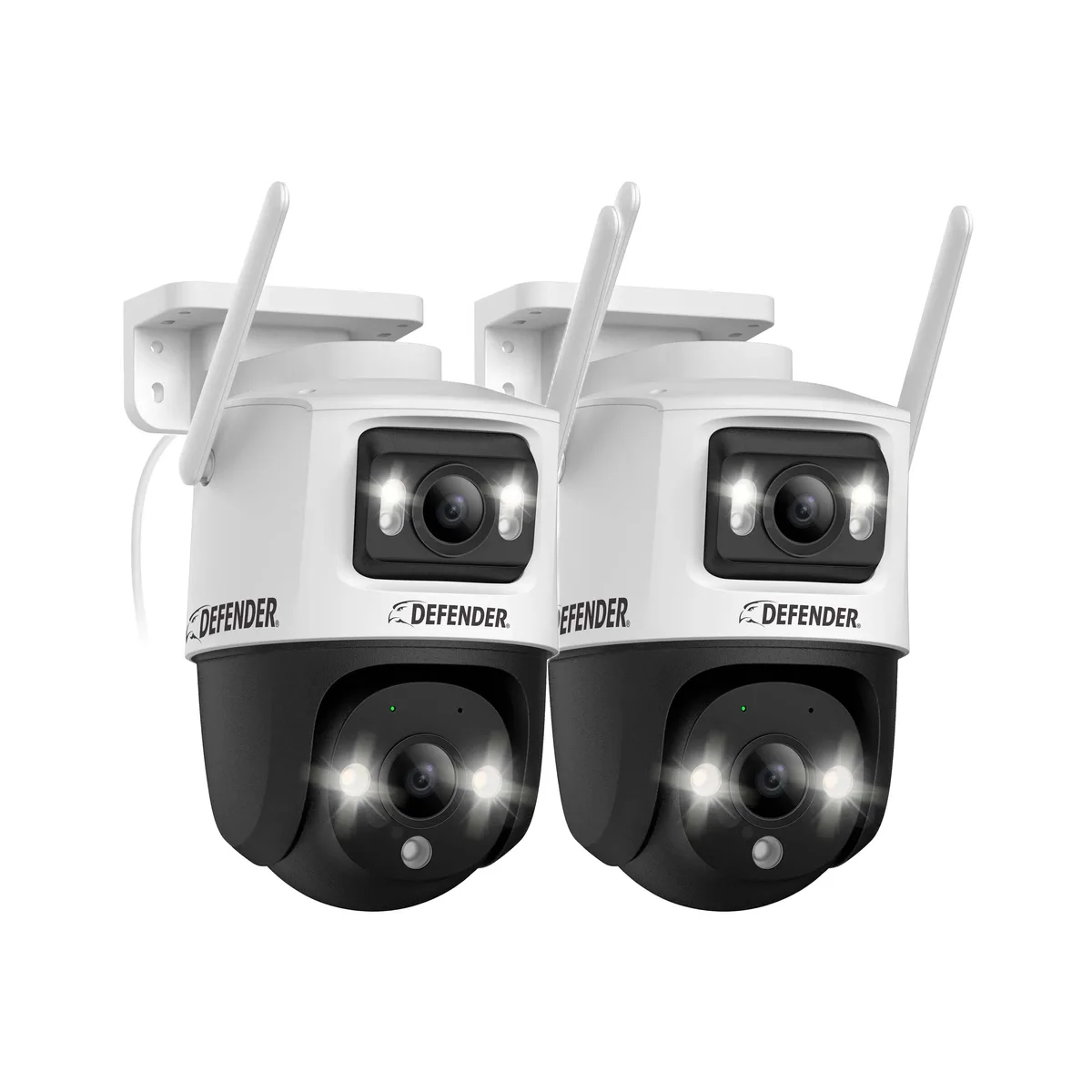 Defender Defender Guard Pro 3K PLUS Dual Lens PTZ Wi-Fi 6 Security Camera 2 Pack — product photo